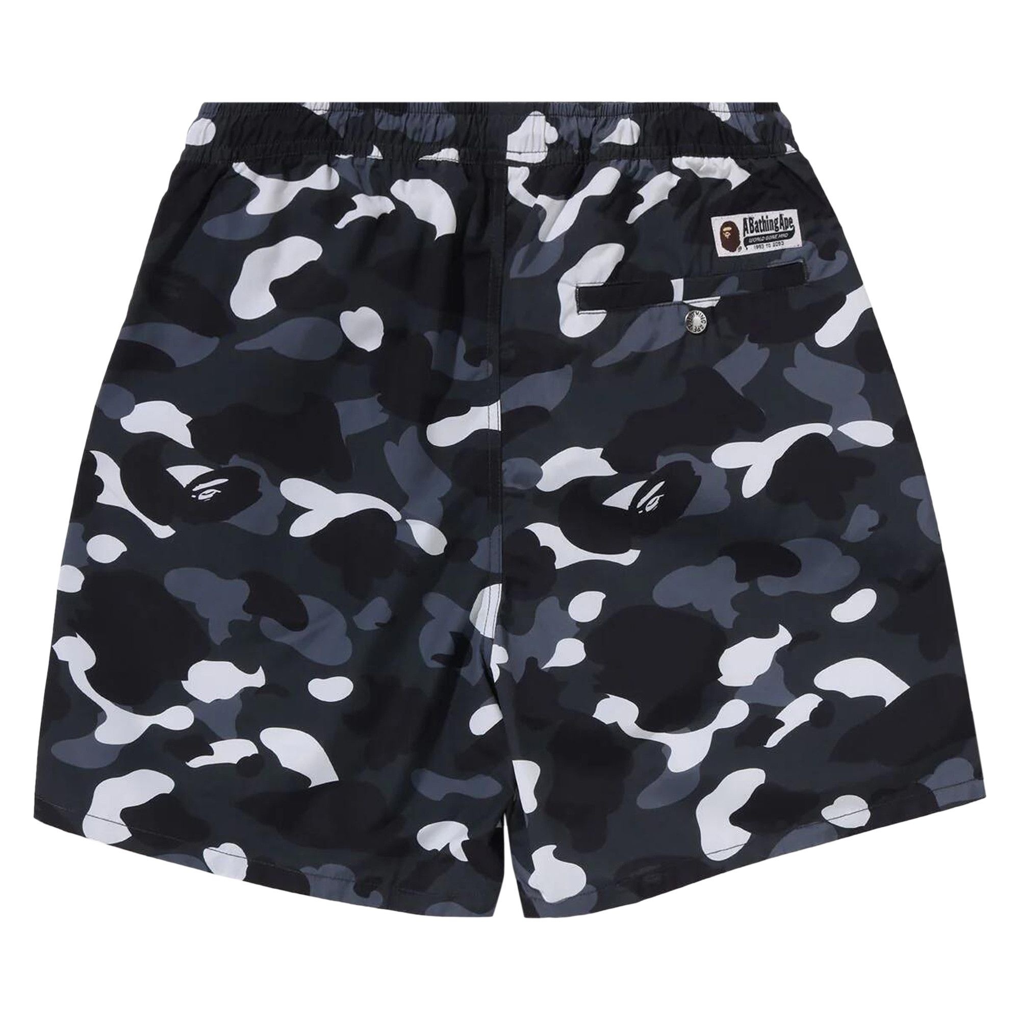 BAPE City Camo Ape Head One Point Beach Shorts 'Black' - 2