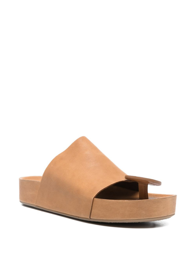 UMA WANG open-toe leather sandals outlook