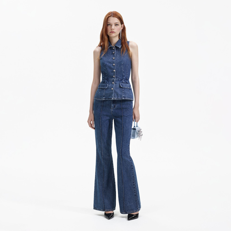 Blue Denim Jumpsuit 1