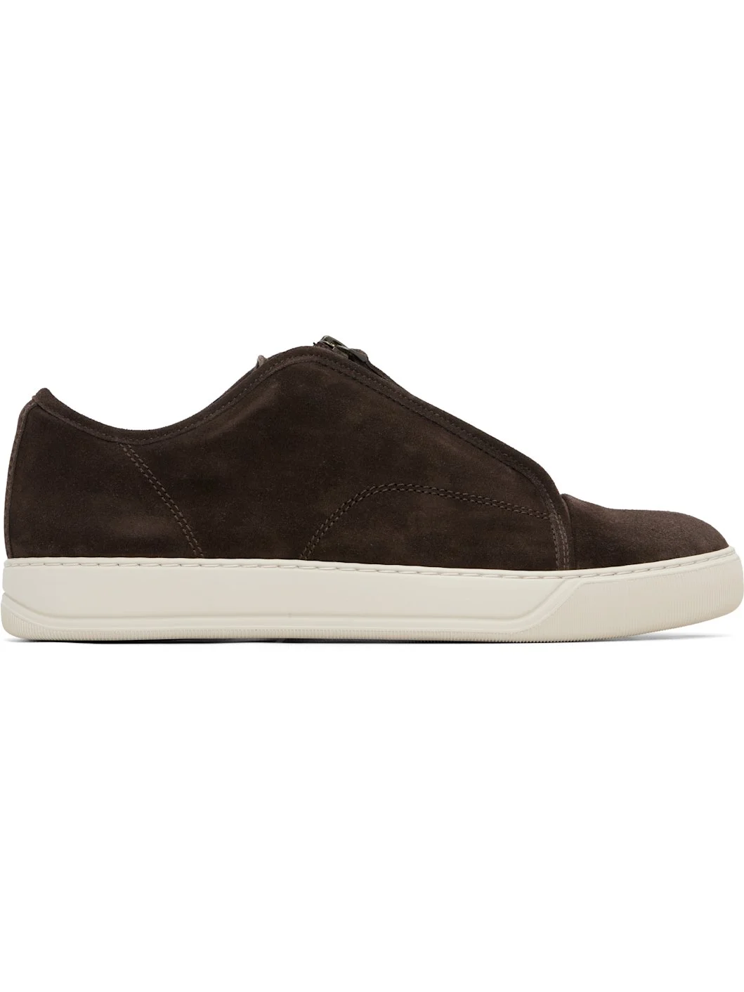 Brown DBB1 Suede Zip Sneakers - 1