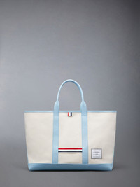 Thom Browne Canvas Leather Medium Tool Tote | REVERSIBLE