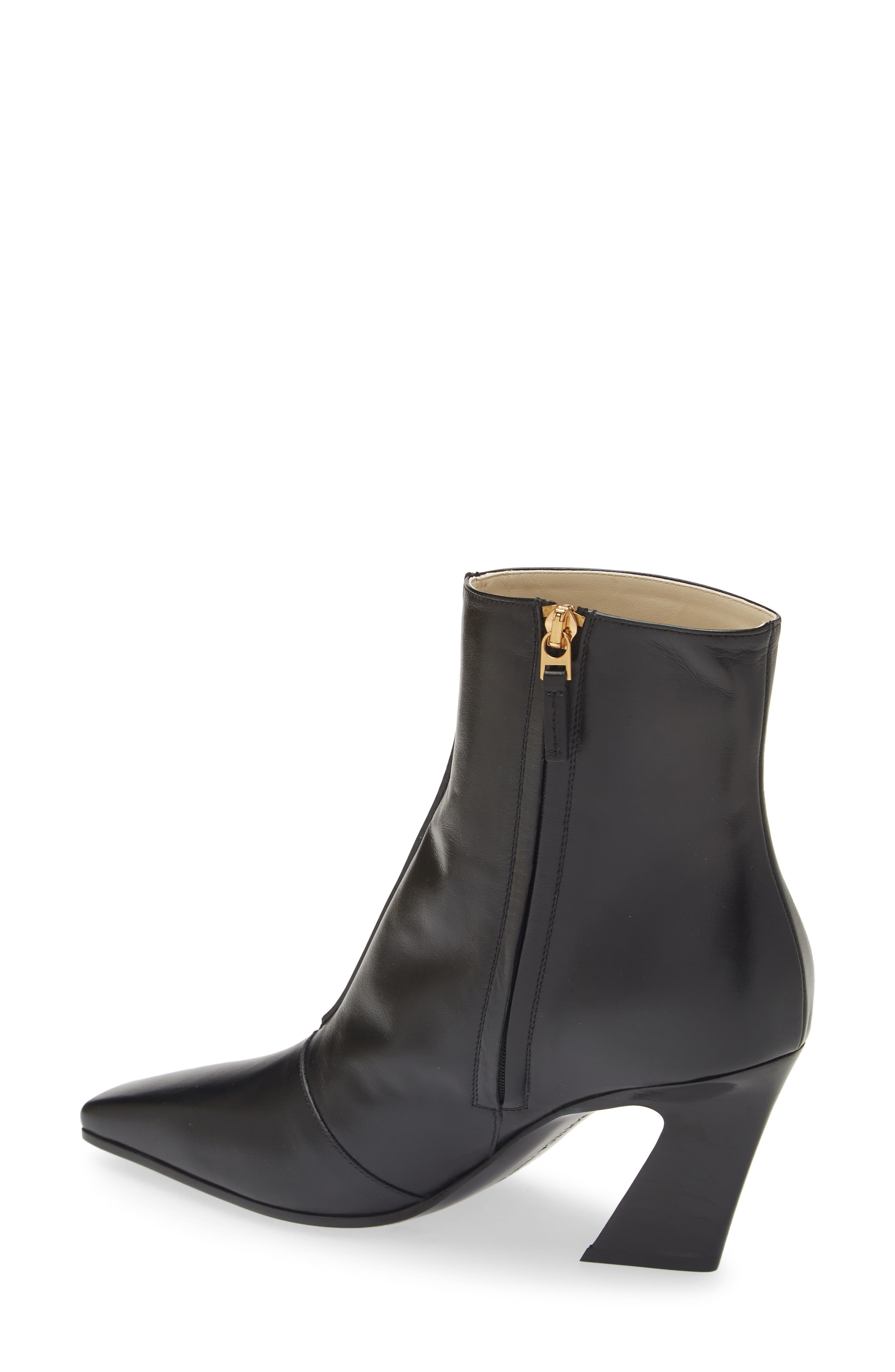 Bottega Veneta Lewis Slant Heel Bootie in 1000 Black at Nordstrom - 2