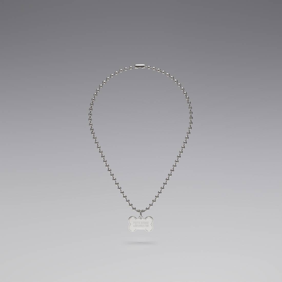 Dog Necklace  in Silver - 3