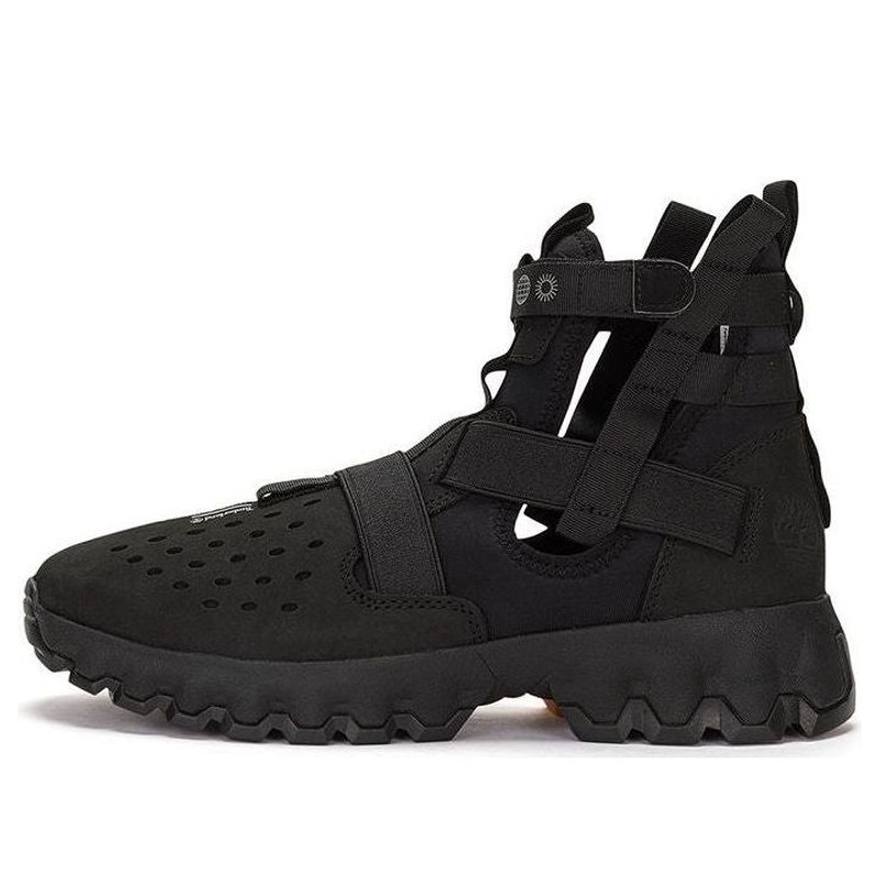 Timberland Greenstride Edge Lace Up Boot Sandals 'Black' A5RHVW 1