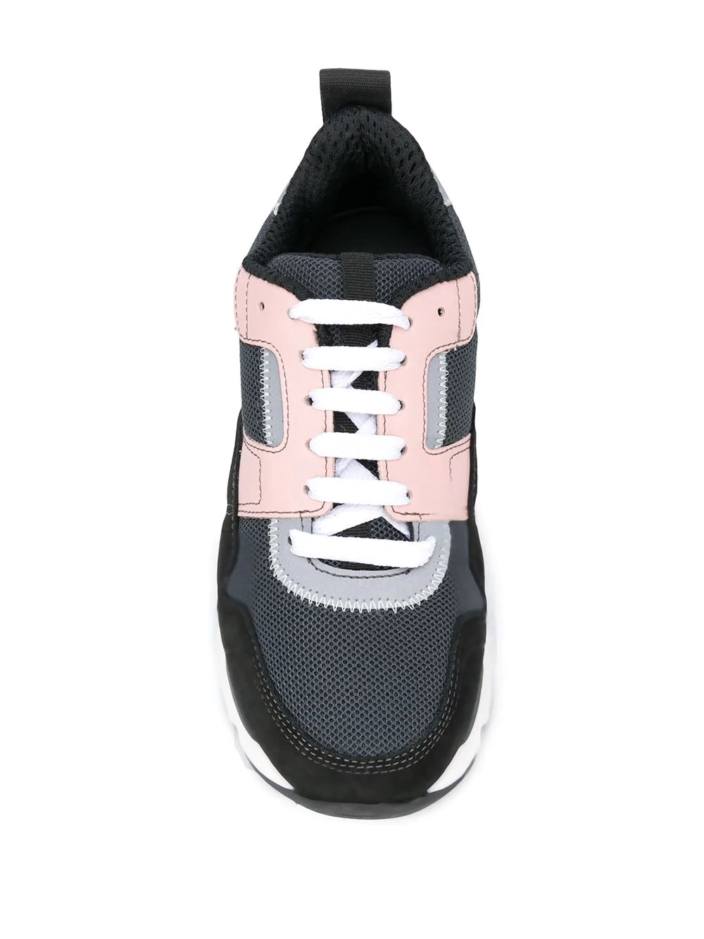 techno fabric low-top sneakers - 4