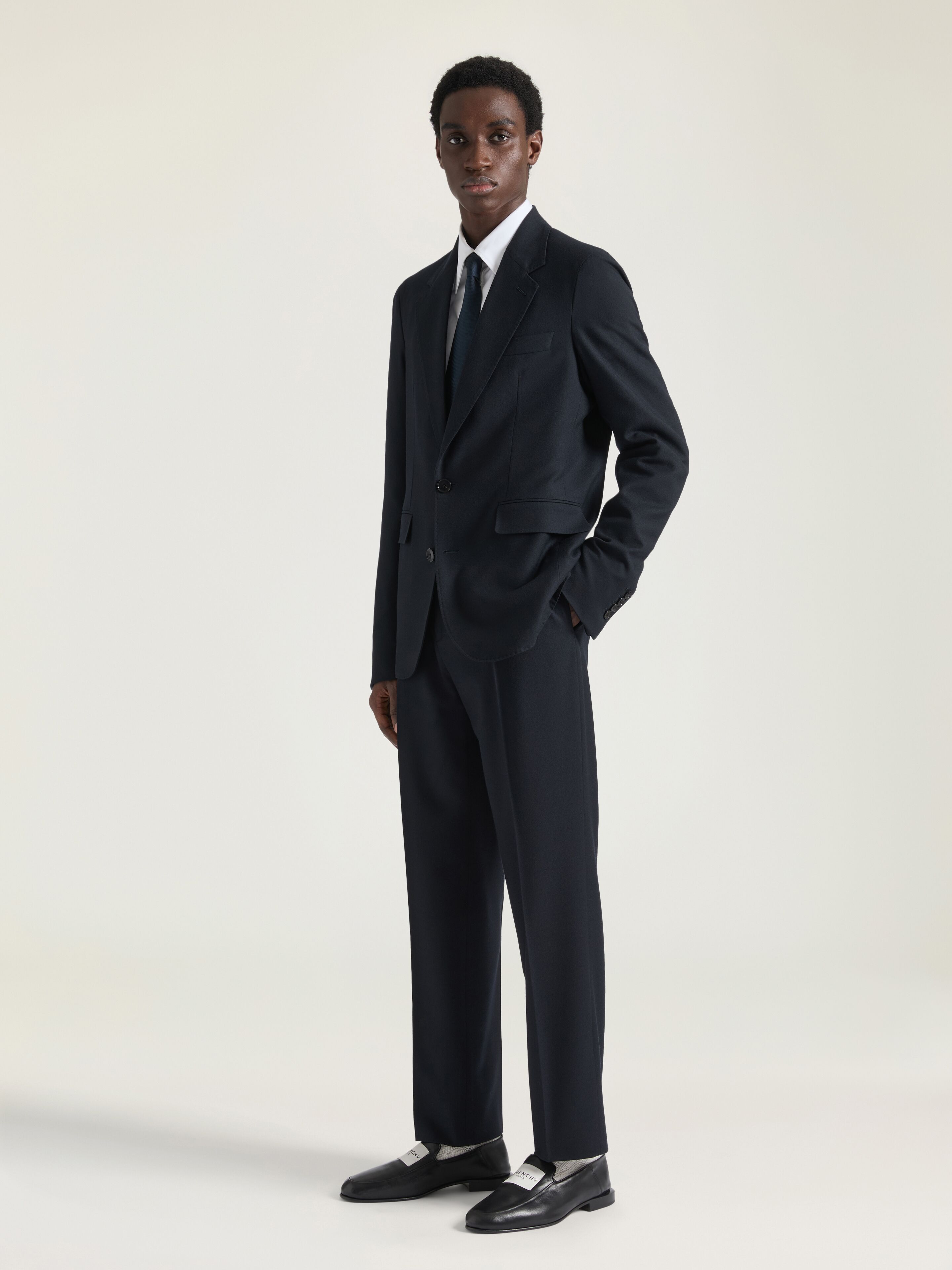 RELAXED FIT TROUSERS IN FLANNEL - 2