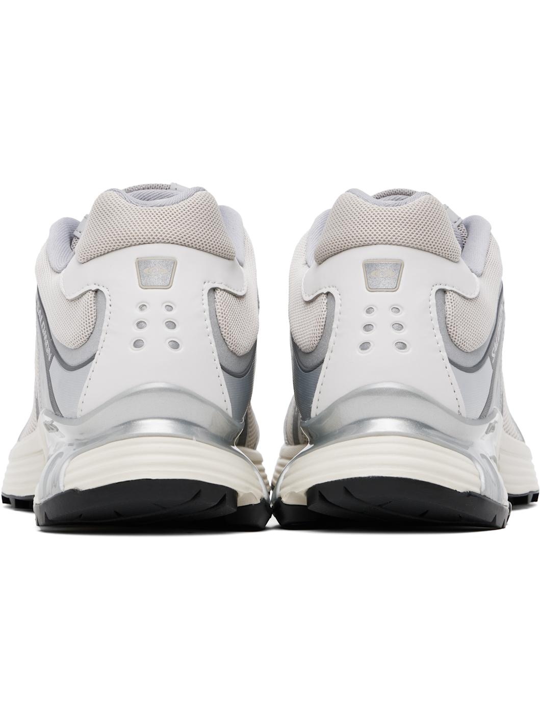 Silver & Beige XT-Whisper Sneakers - 2