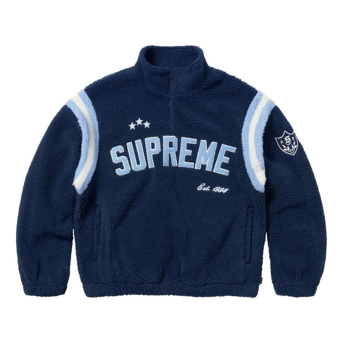 Supreme FW23 Week1 ARC Half Zip Fleece Pullover Jacket 'Navy' SUP-FW23-016 - 1