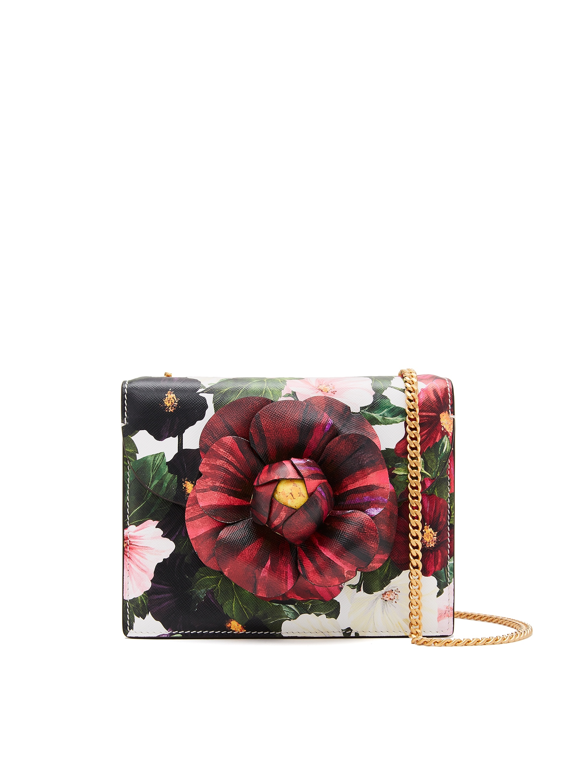 HOLLYHOCKS PRINTED MINI TRO BAG - 1