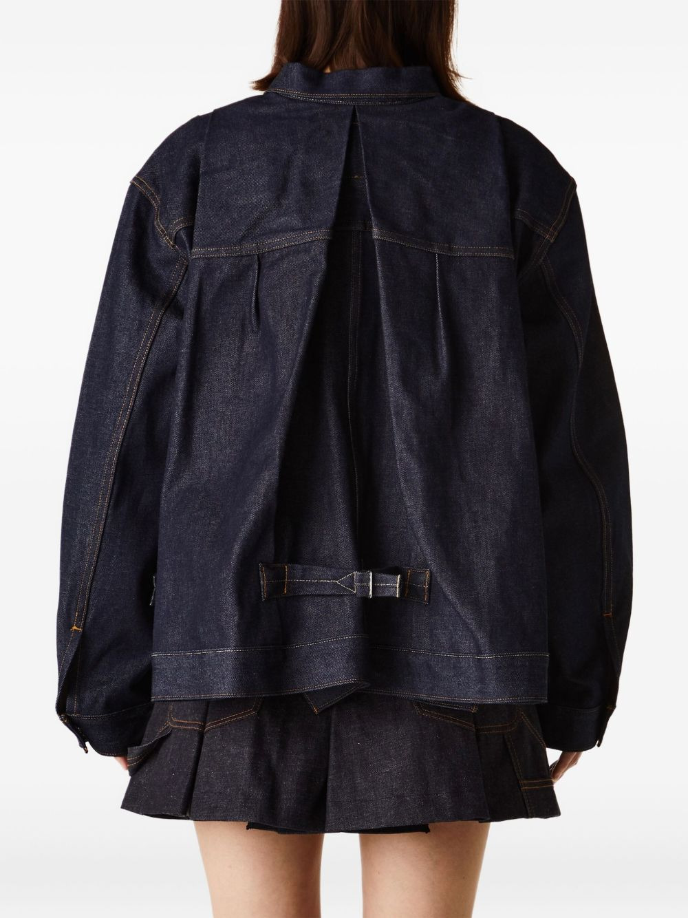 x Levi's pleated denim jacket - 3
