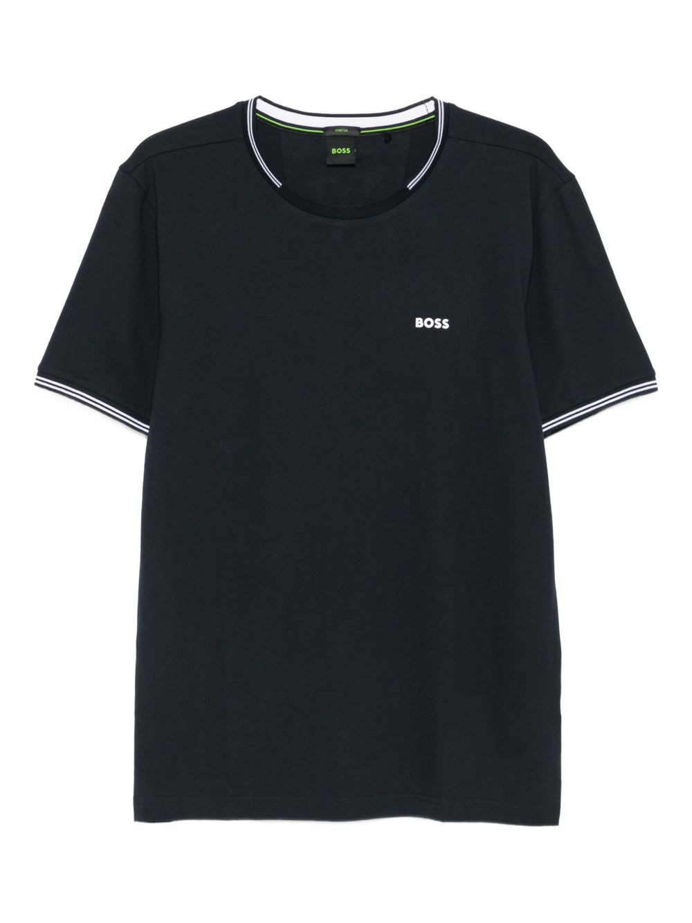 tipped crew-neck T-shirt - 1