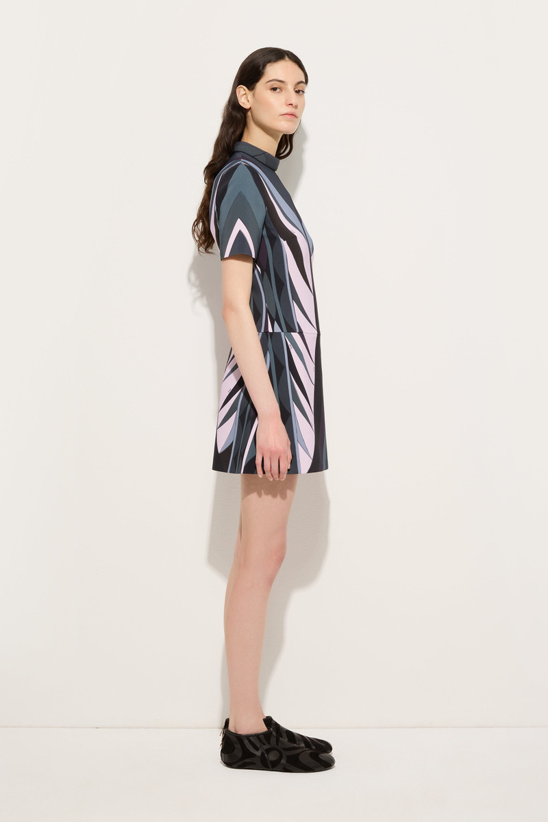 VOLUTE PRINT FLARED DRESS 3