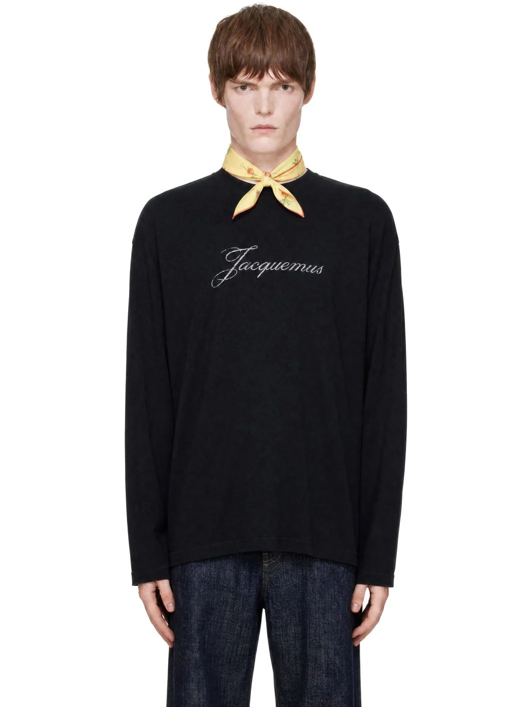 Black 'The Jacquemus long-sleeve' T-shirt - 1