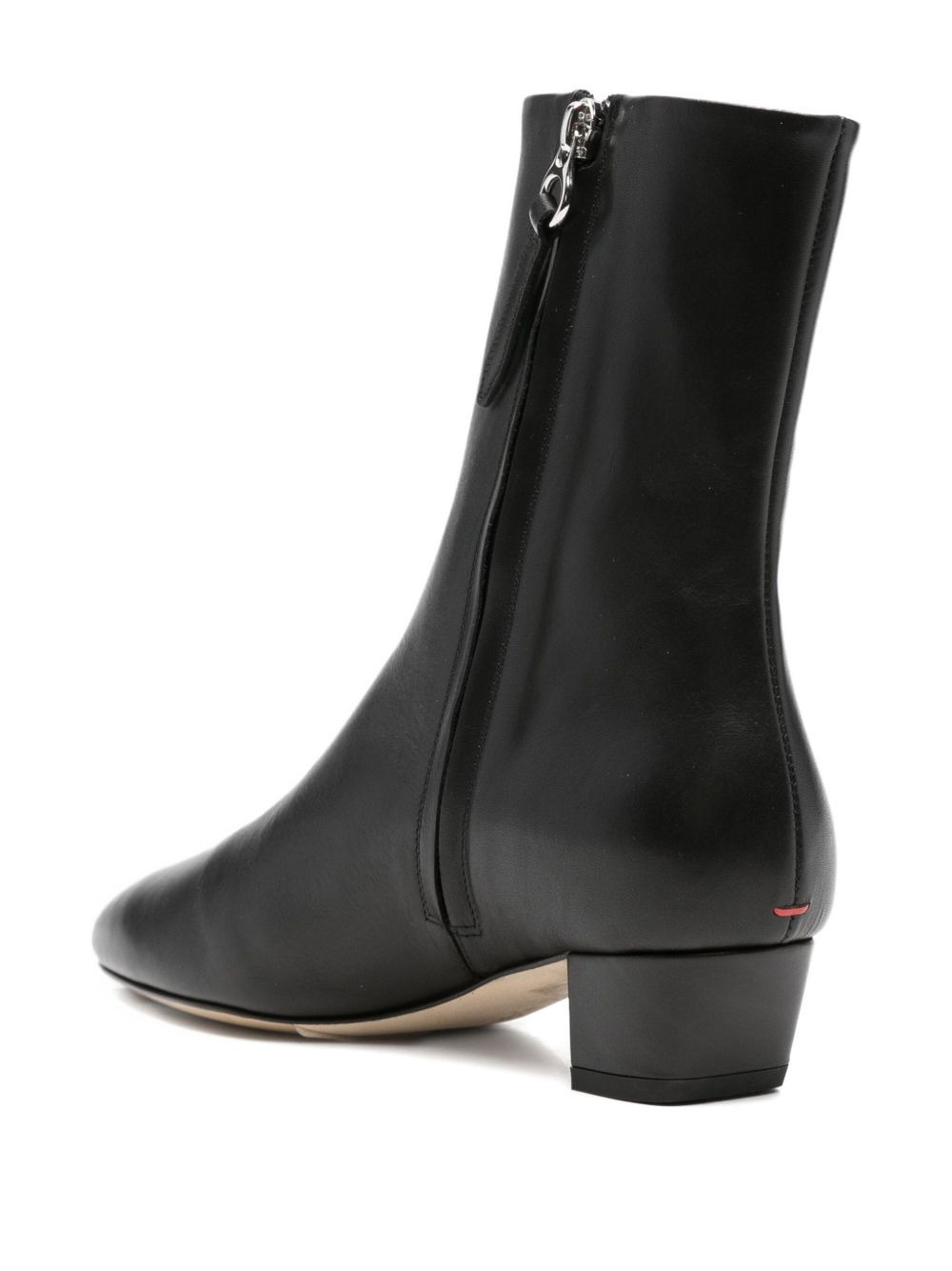 leather pointed-toe ankle boots - 3