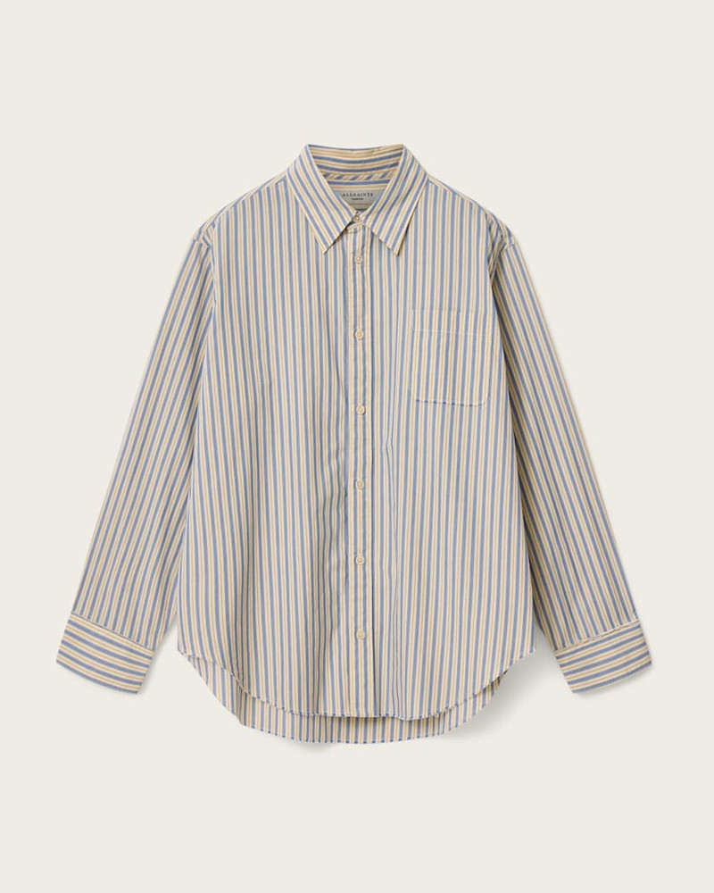 ROMA OVERSIZED LONG SLEEVE STRIPED SHIRT 1