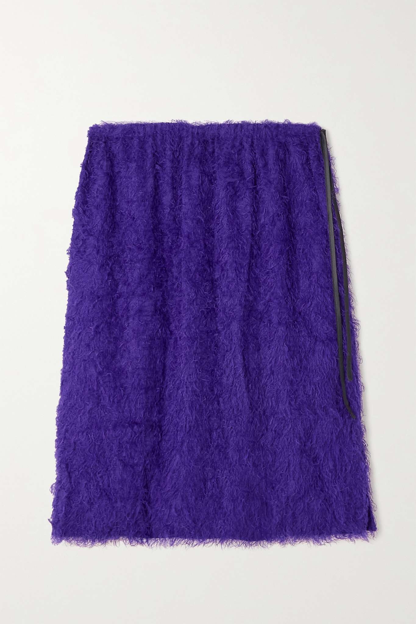 Fringed crepe skirt - 1