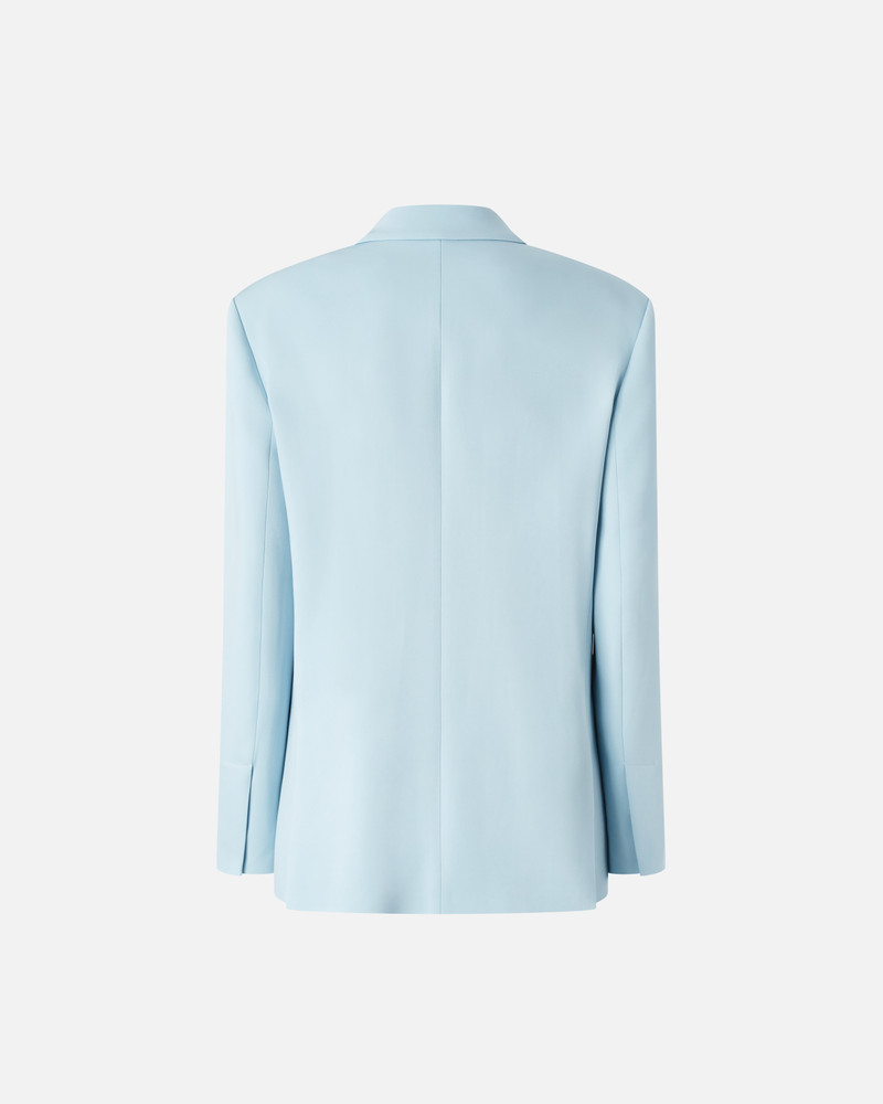 SINGLE-BREASTED CADY BLAZER WITH JEWEL BUTTON 6
