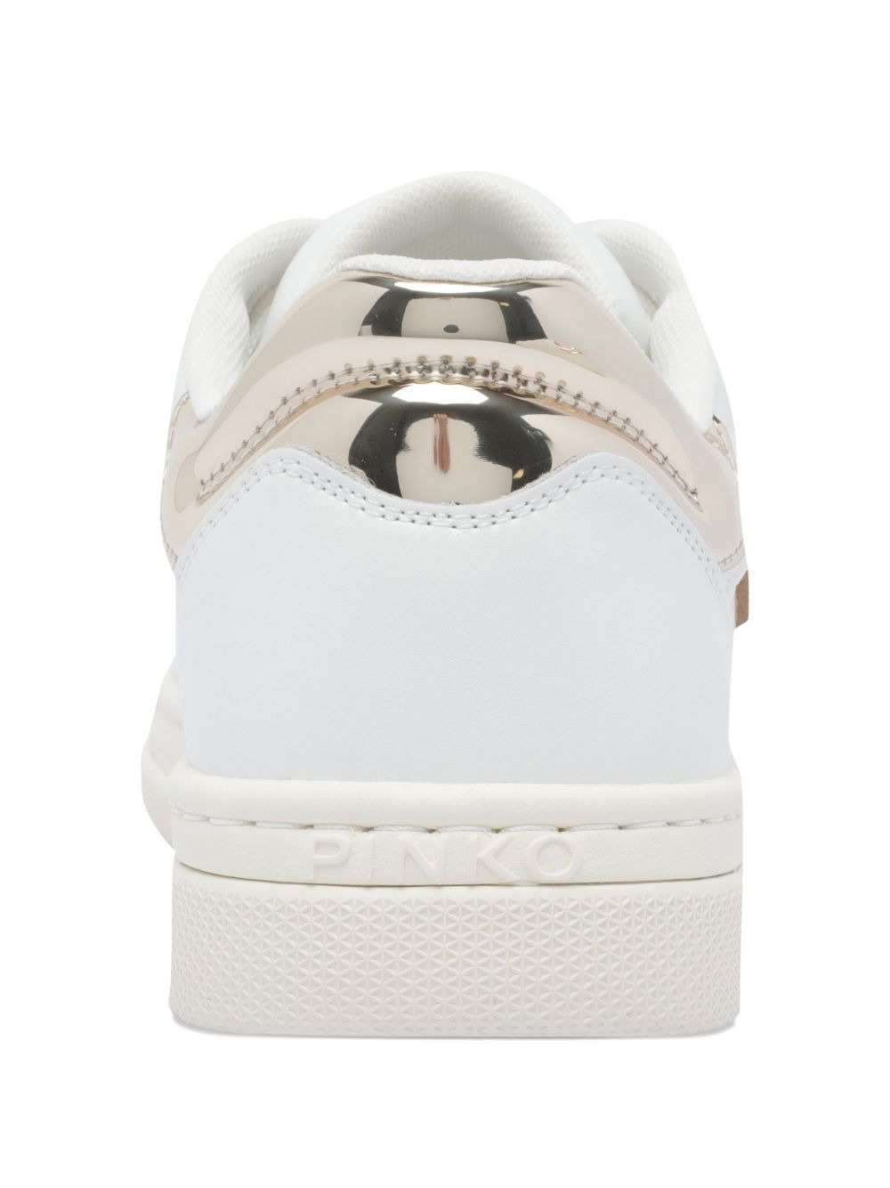 metallic-panel lace-up sneakers - 3