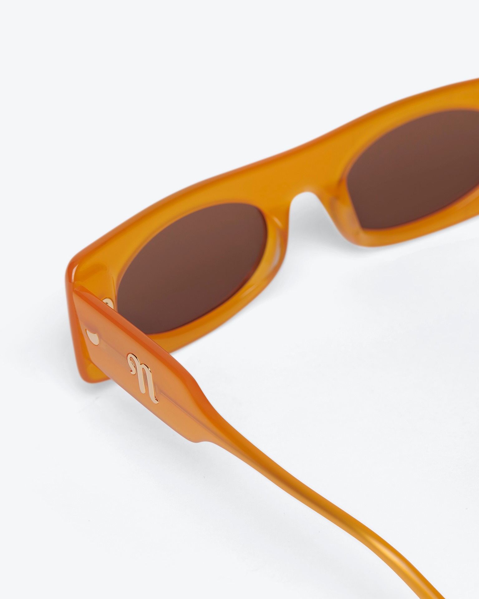 RUTHIE - Bio-plastic visor sunglasses - Orange - 3