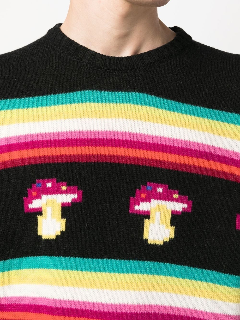 Mushroom Jacquard knitted jumper - 10
