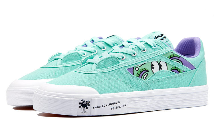 (WMNS) Li-Ning x Steven Harrington Hand-Plant Shoes 'Aqua Green' AECR070-3 - 3