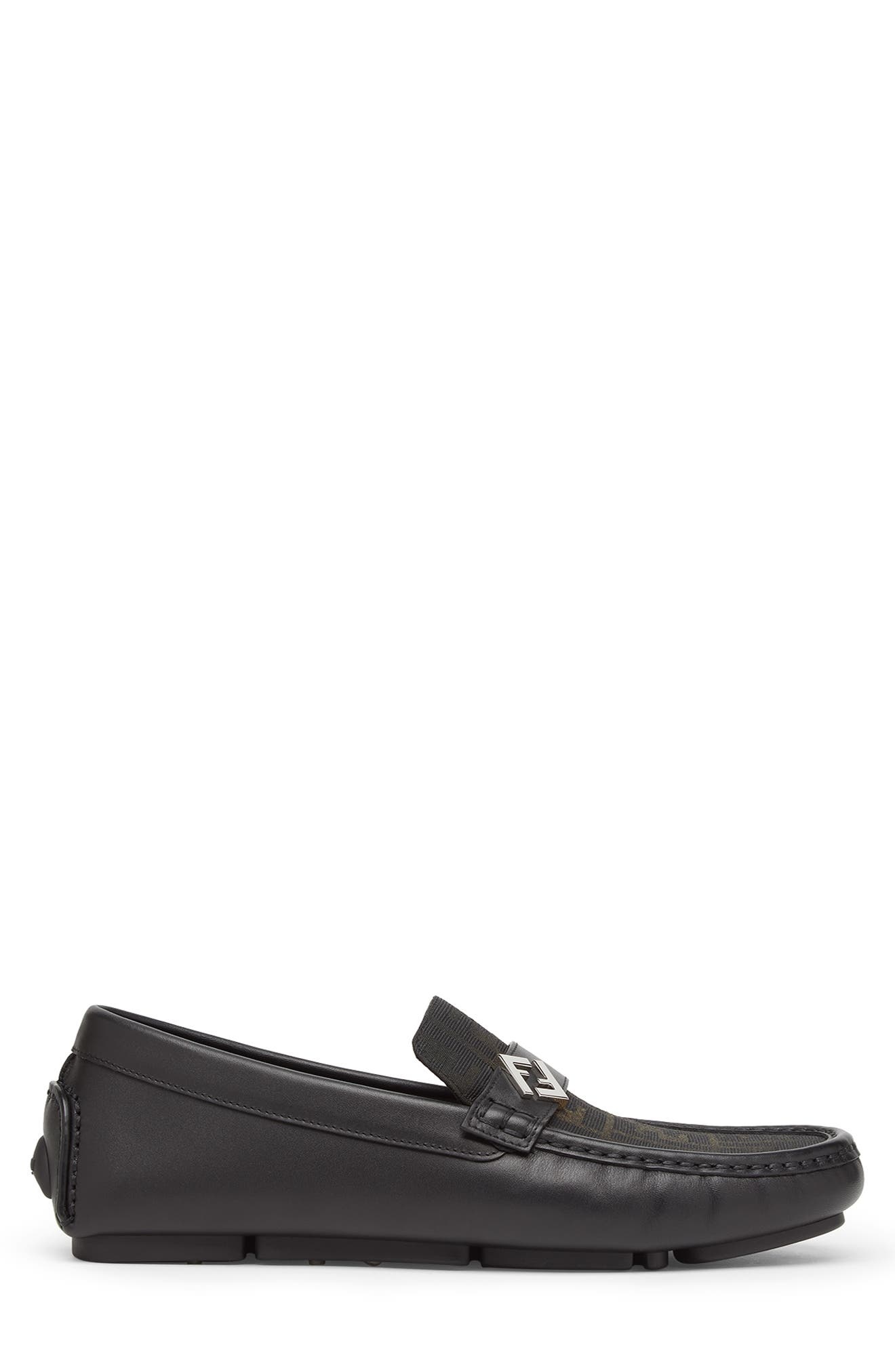 Fendi FF Square Driving Loafer in Tobacco/Nero at Nordstrom - 2
