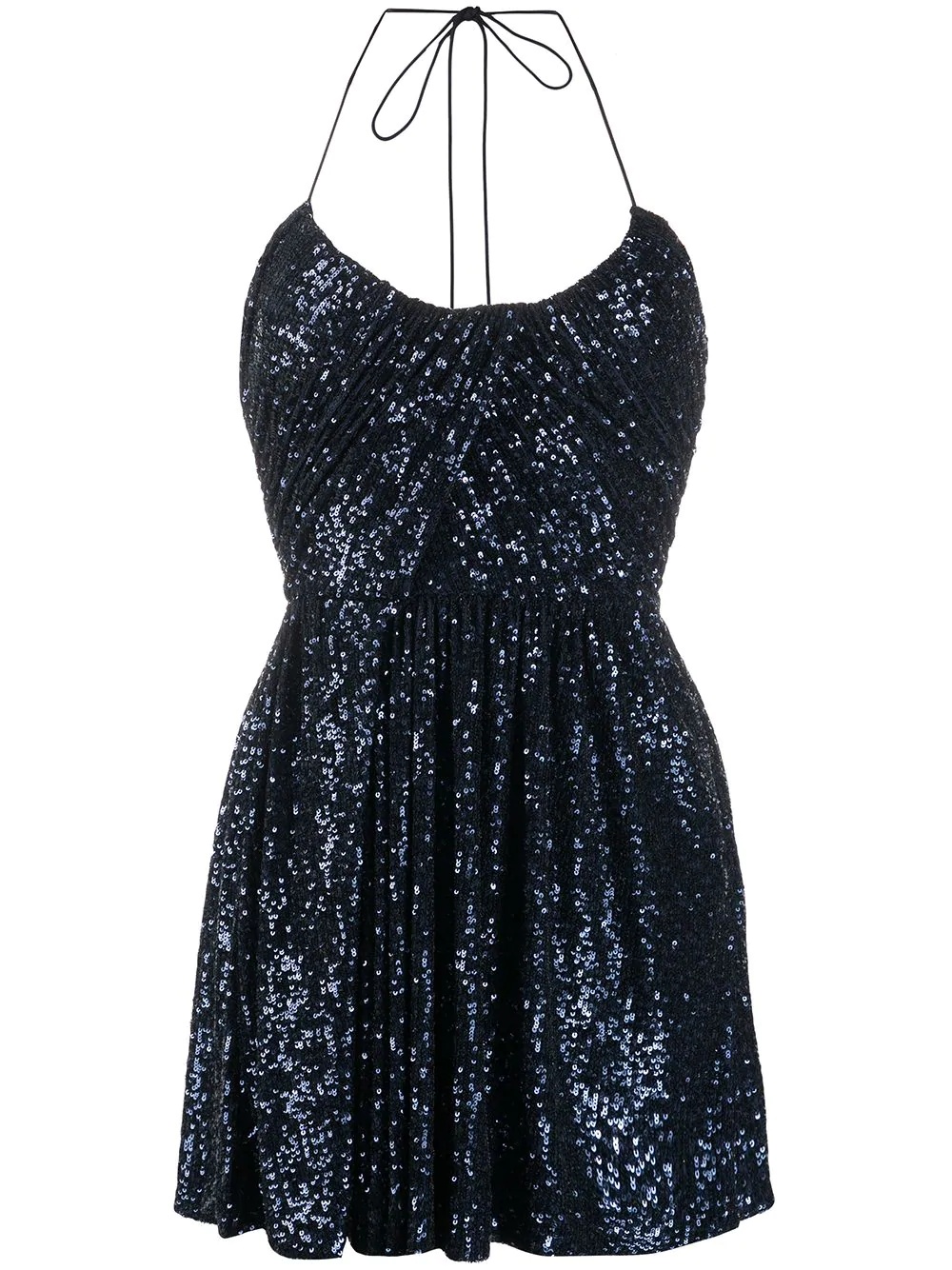 sequinned mini dress - 1