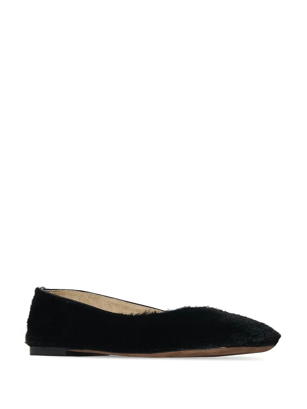 fur ballet flats - 2