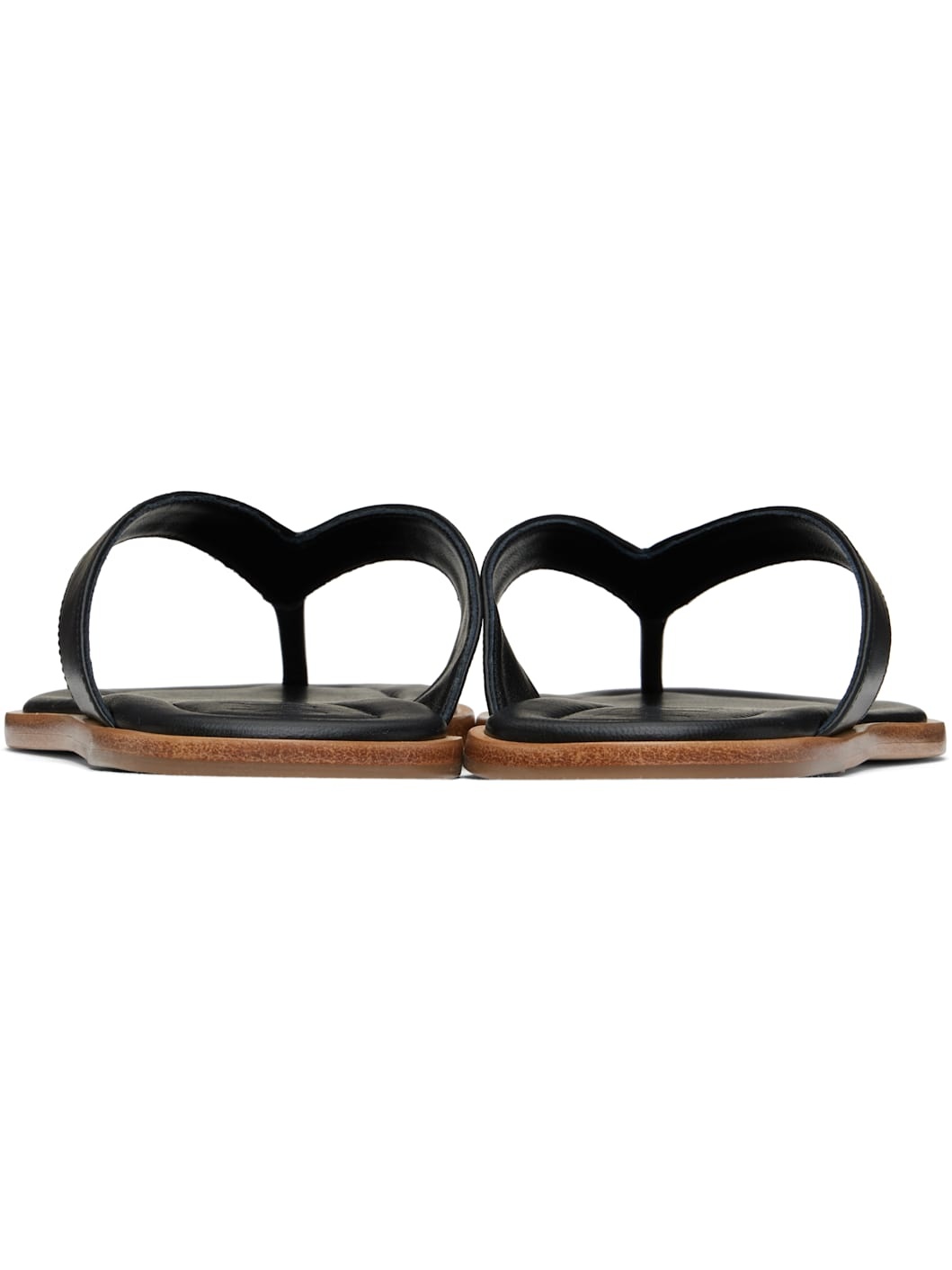 Black Dante Thong Sandals - 2