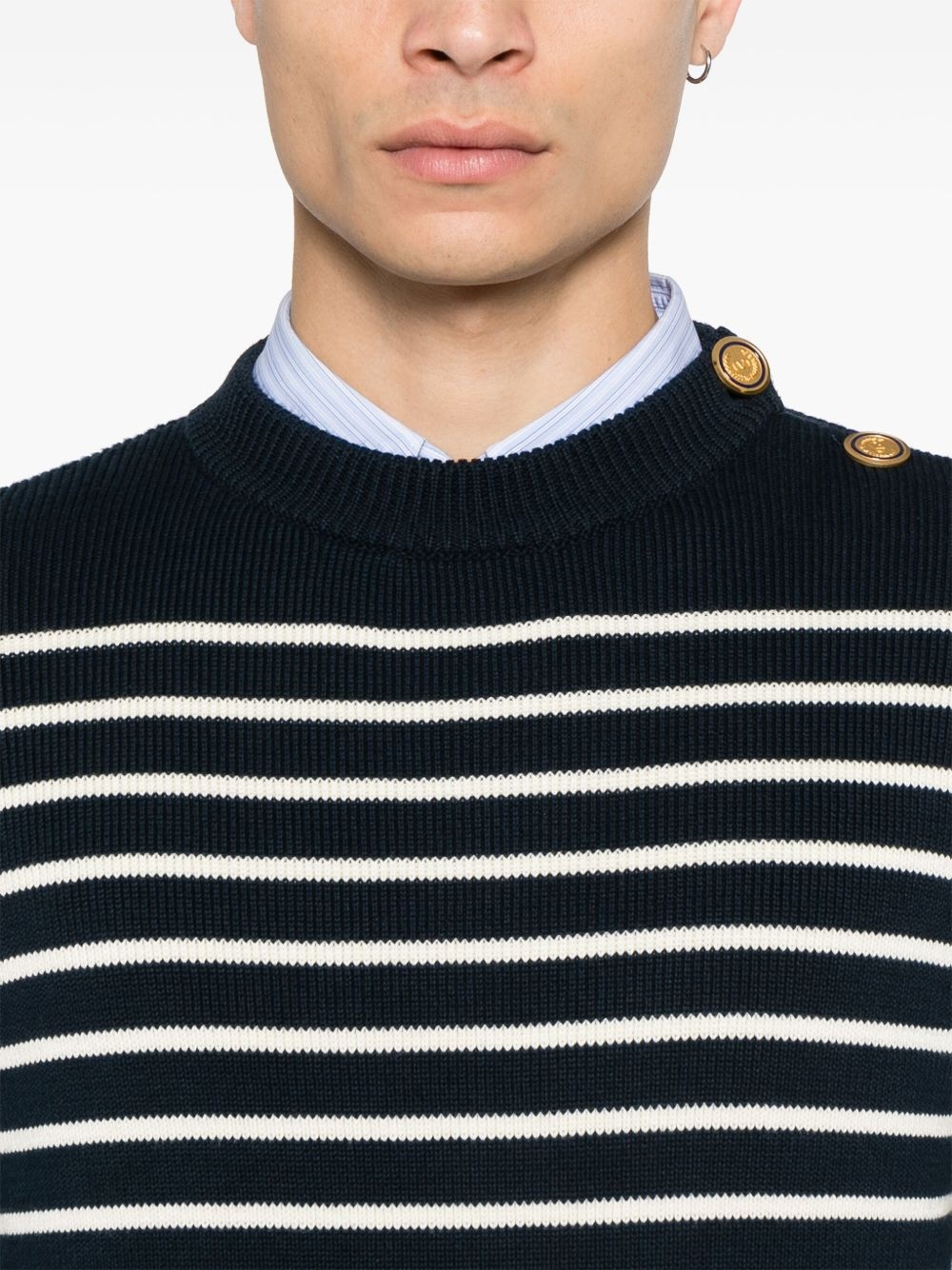 striped sweater - 5