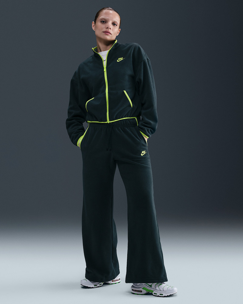 Nike Sportswear Club Fleece Women's Mid-Rise Wide-Leg Cozy Pants 1