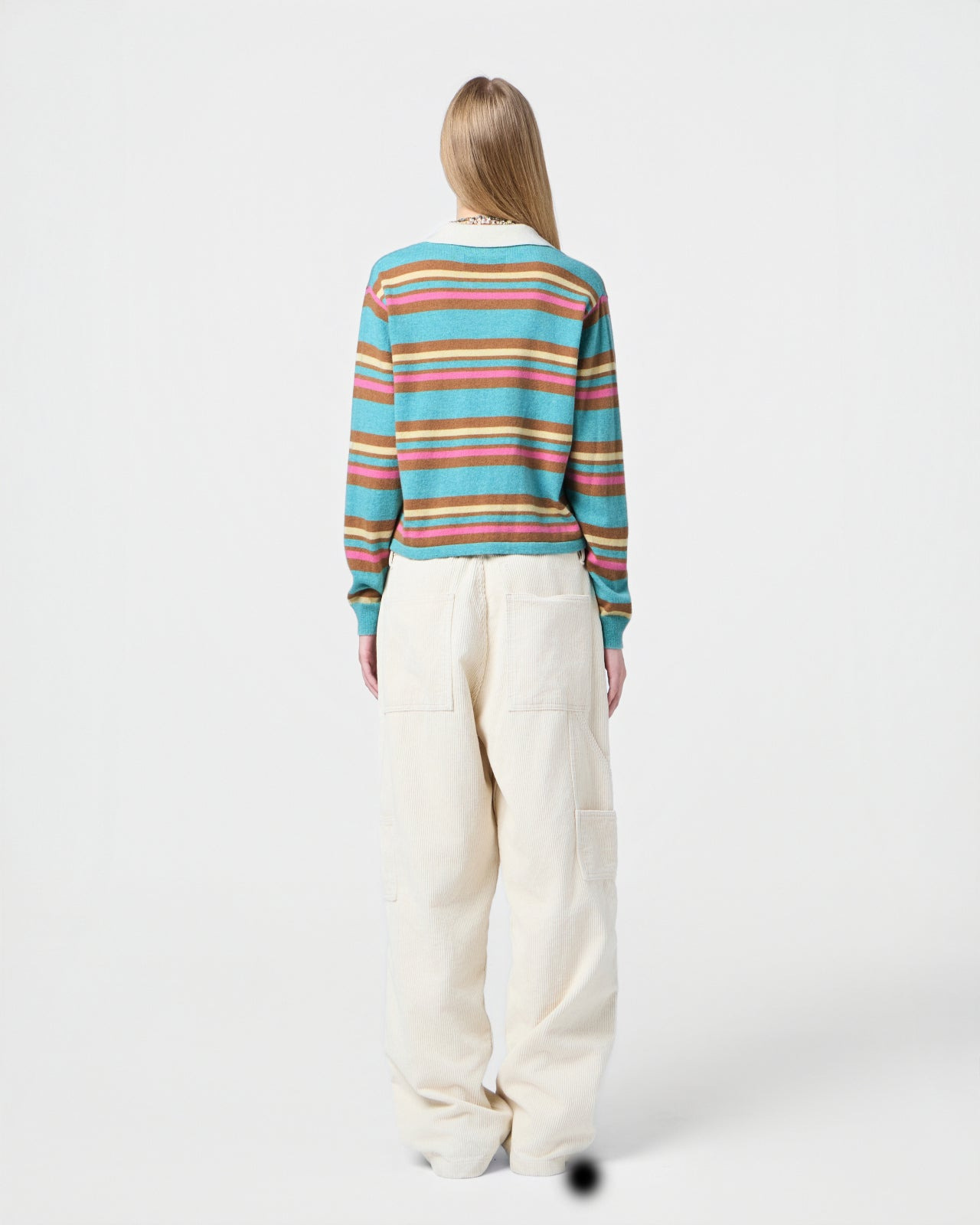 Cropped Stripe Rugby - 8