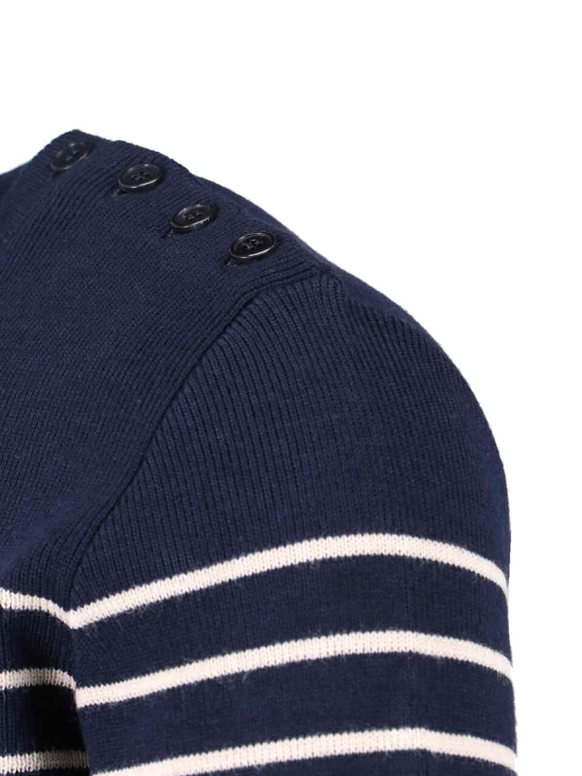 STRIPED WOOL SWEATER - 4