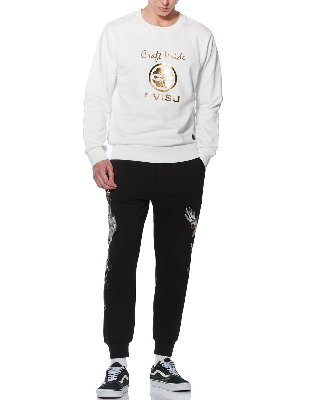 KAMON AND DAICOCK FOIL PRINT SWEATSHIRT - 6
