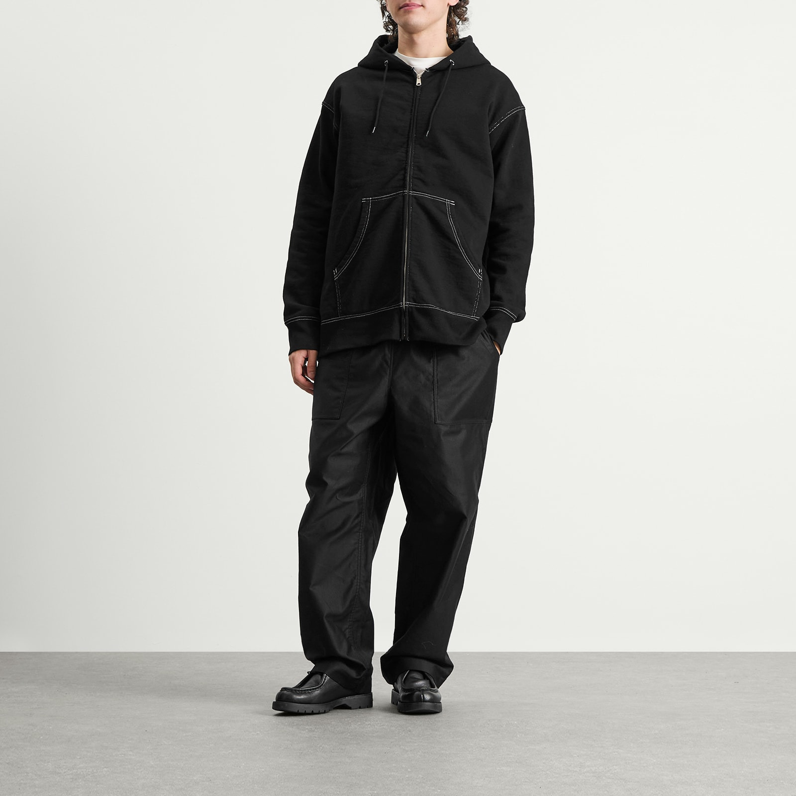 Comme des Garçons Homme Garment Dyed Zip Hood - 4