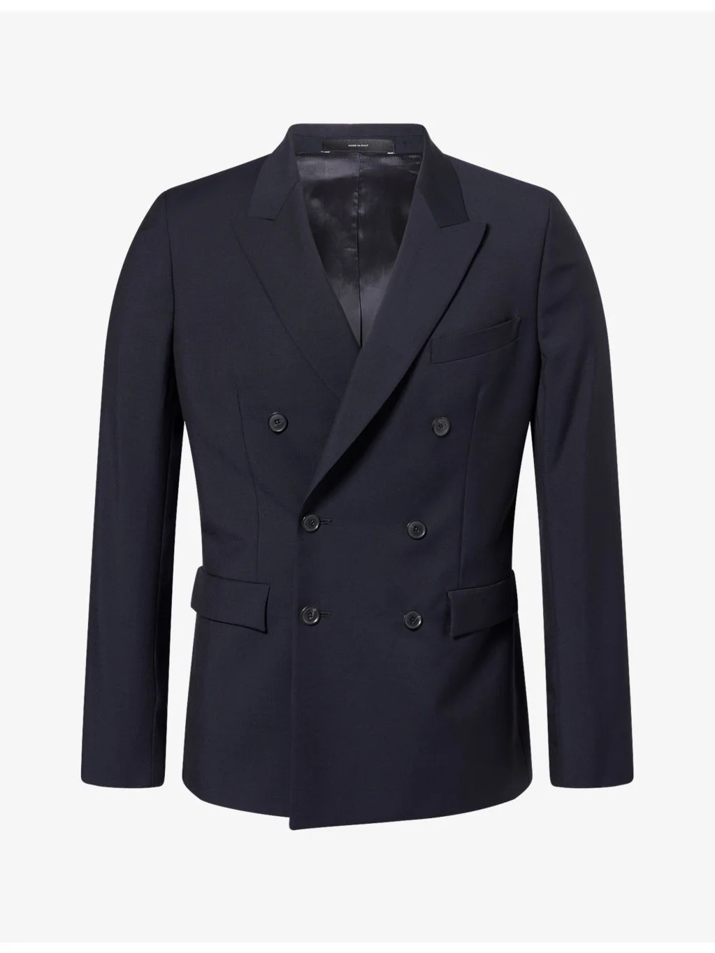 Double-Breasted Wool-Blend Blazer - 1