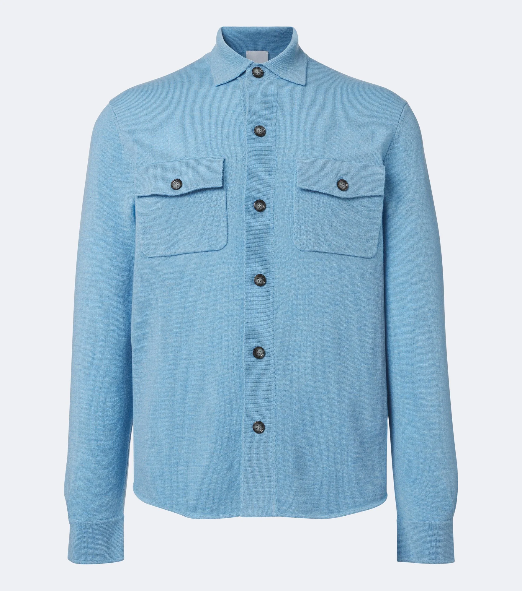 Knitted wool and cashmere shirt - 1