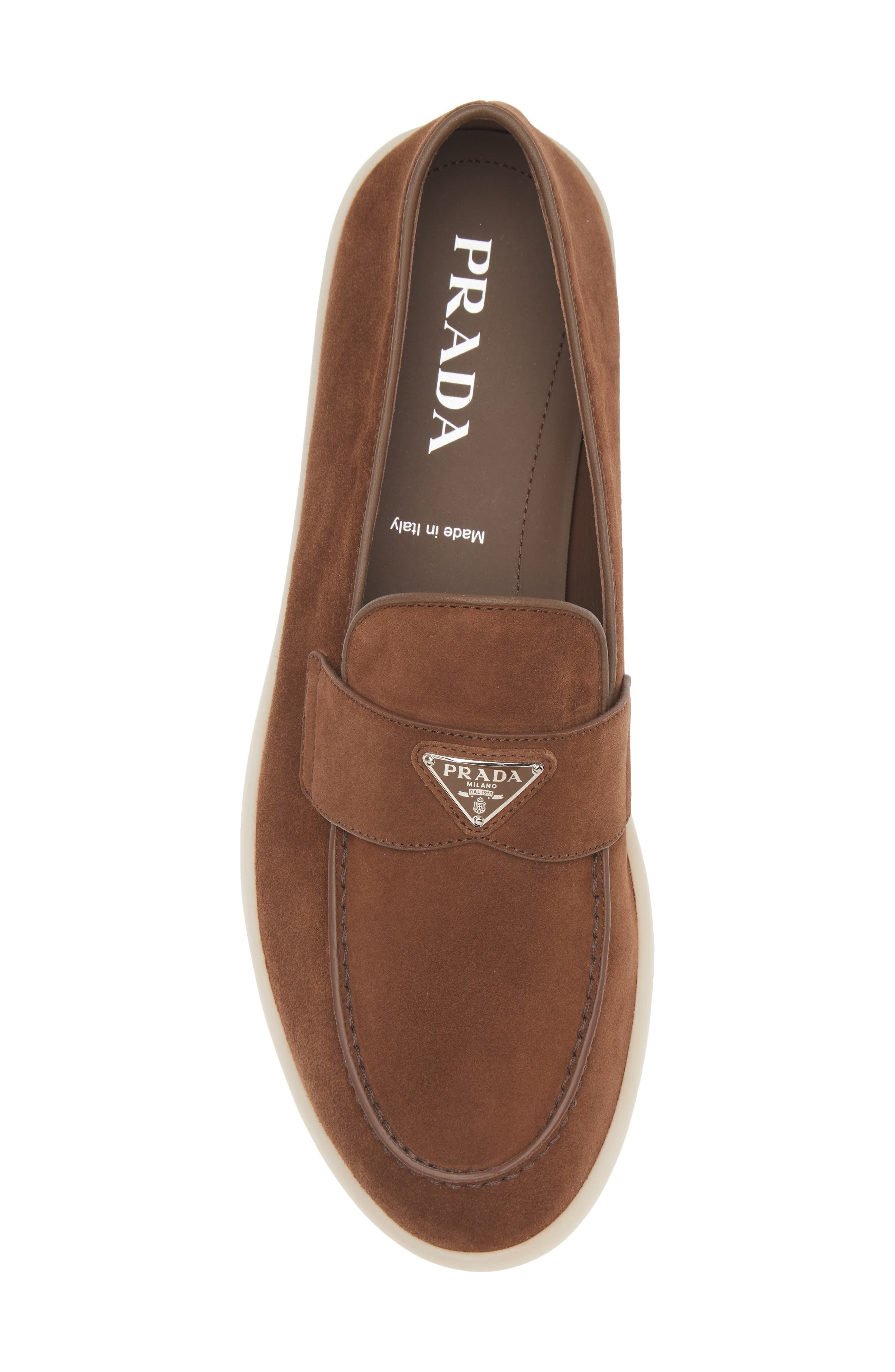 Prada St. Tropez Loafer in Cacao at Nordstrom - 5