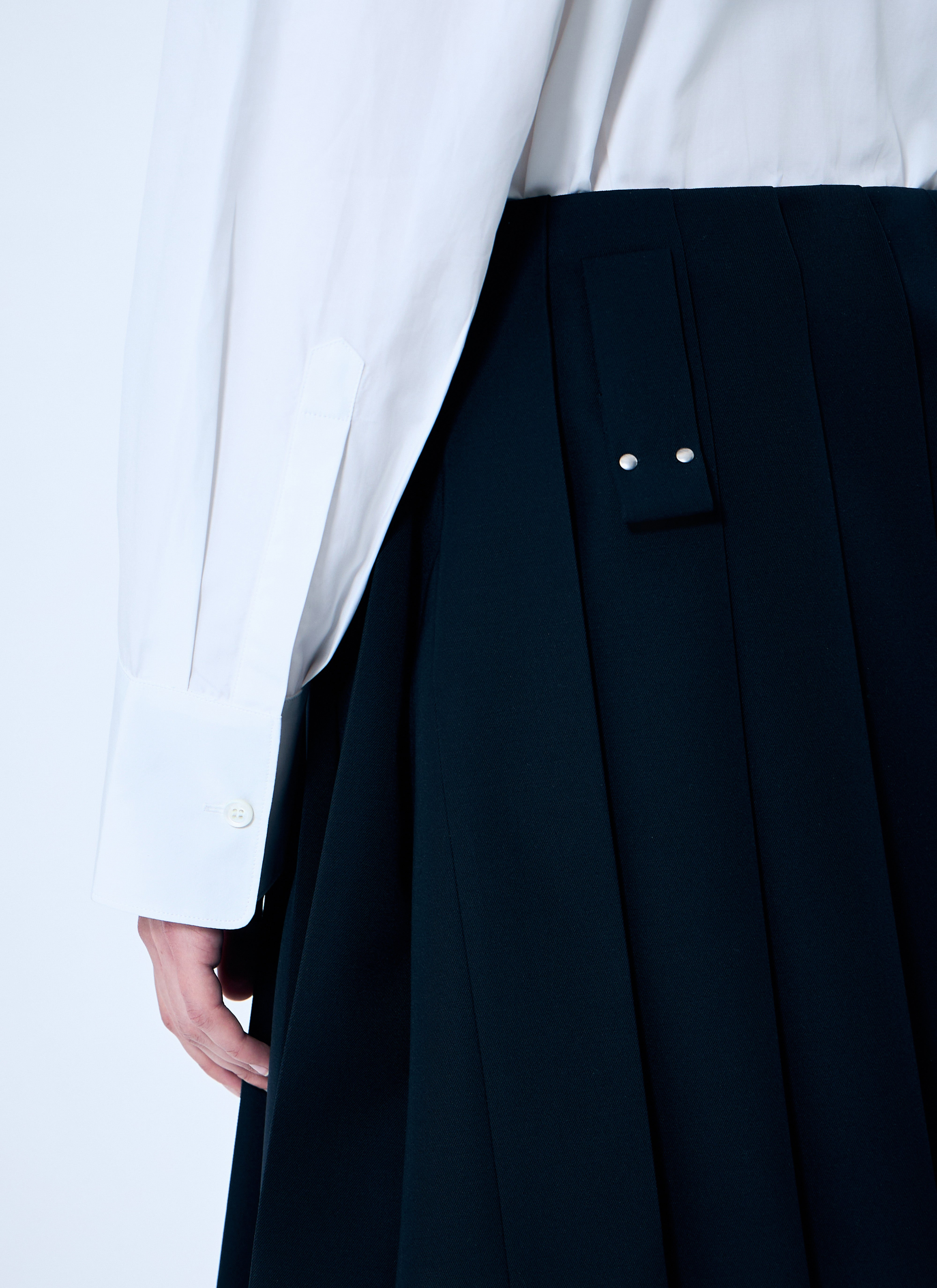 Prada Women Pleated Wool Skirt - 6