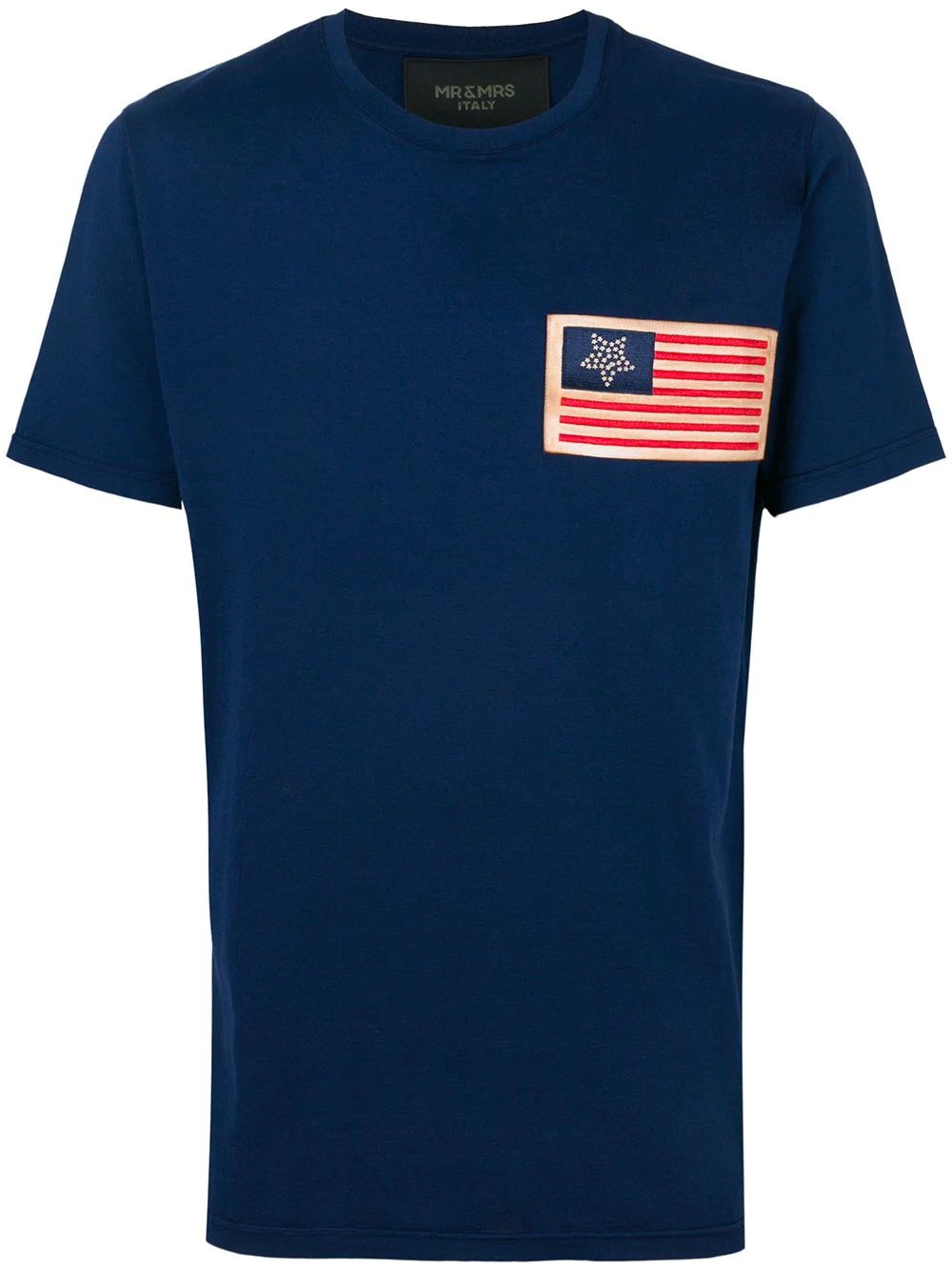 flag patch T-shirt - 1