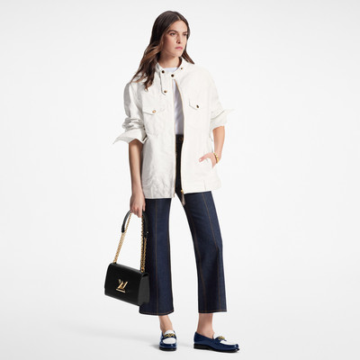 Louis Vuitton Monogram Jacquard Zip-Up Denim Jacket outlook
