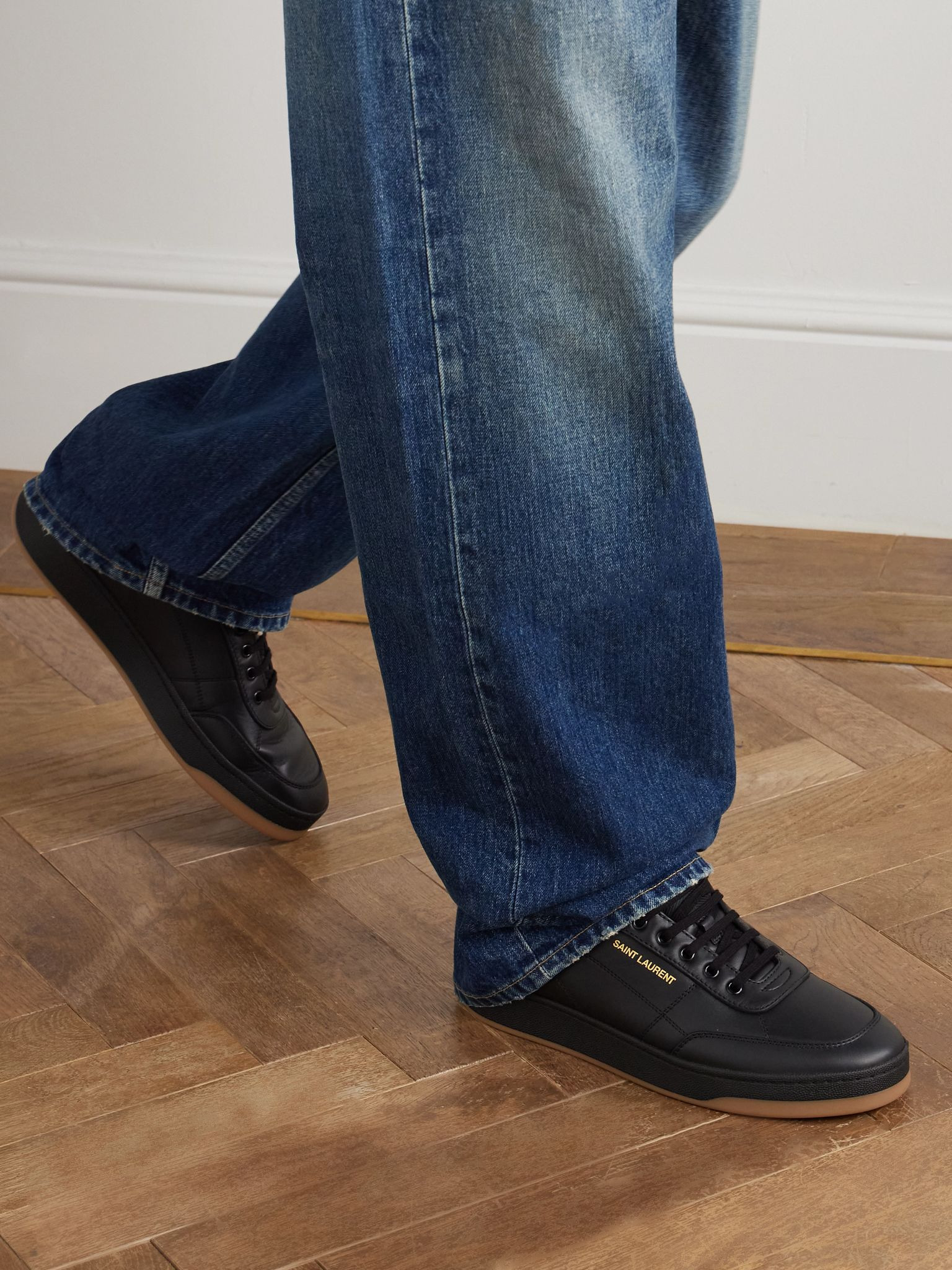SL/61 Leather Sneakers Black - 2