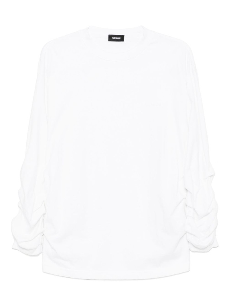 logo-embroidered T-shirt 1