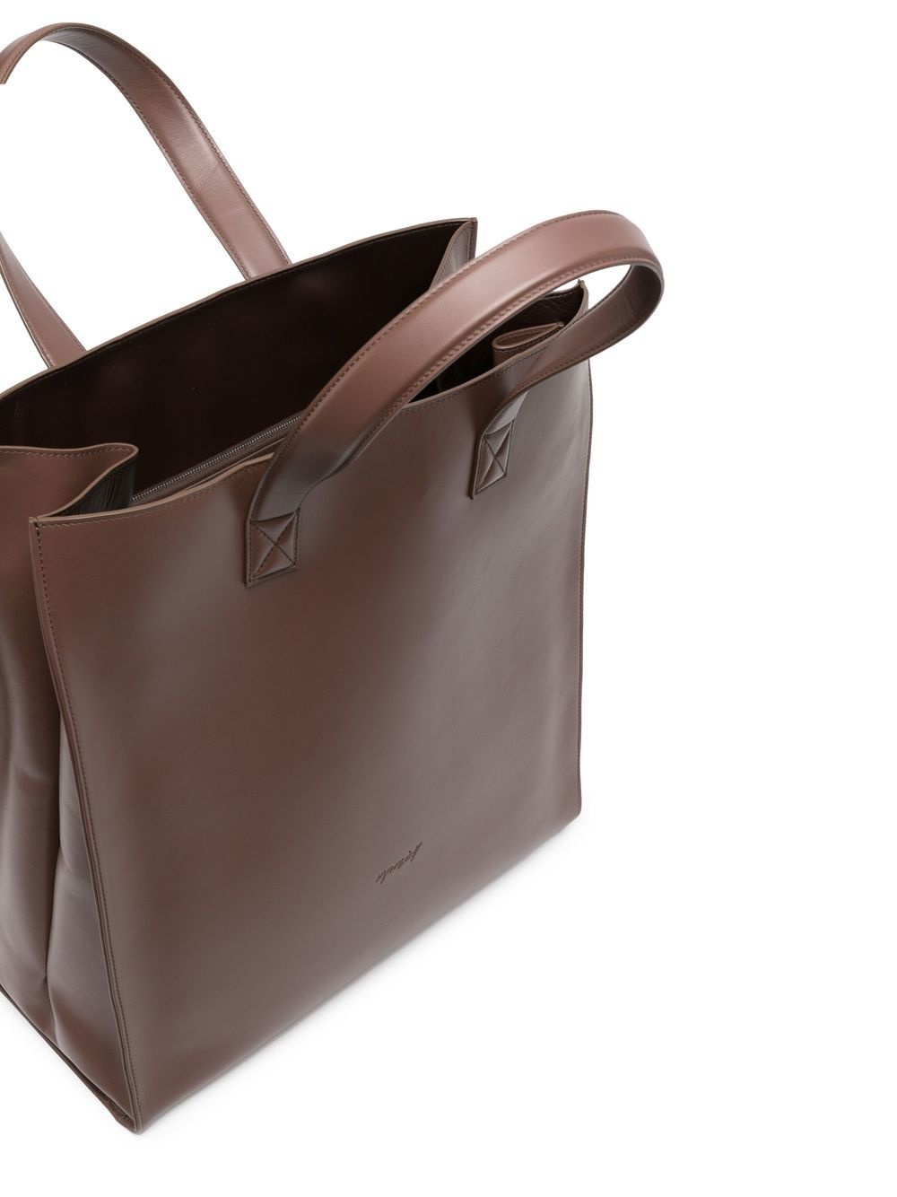 calf-leather tote bag - 5