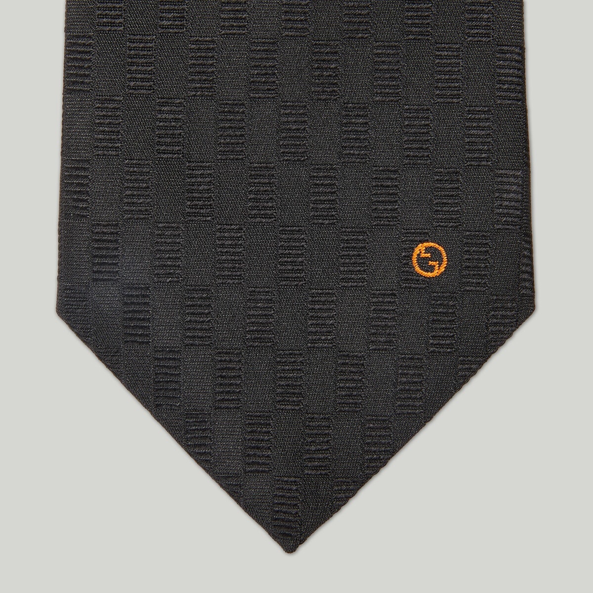 Geometric silk jacquard tie - 4
