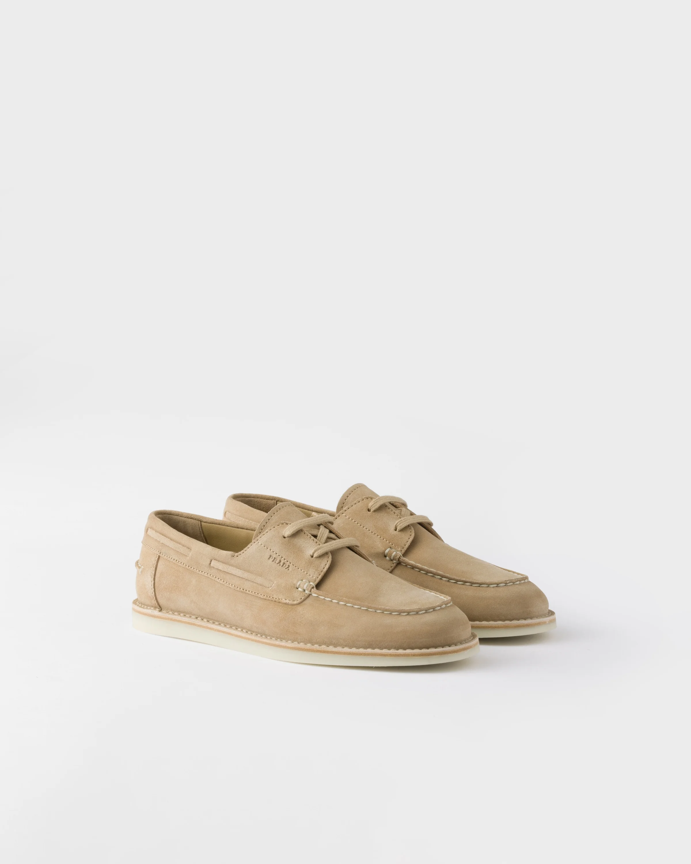 Bleached suede loafers - 1