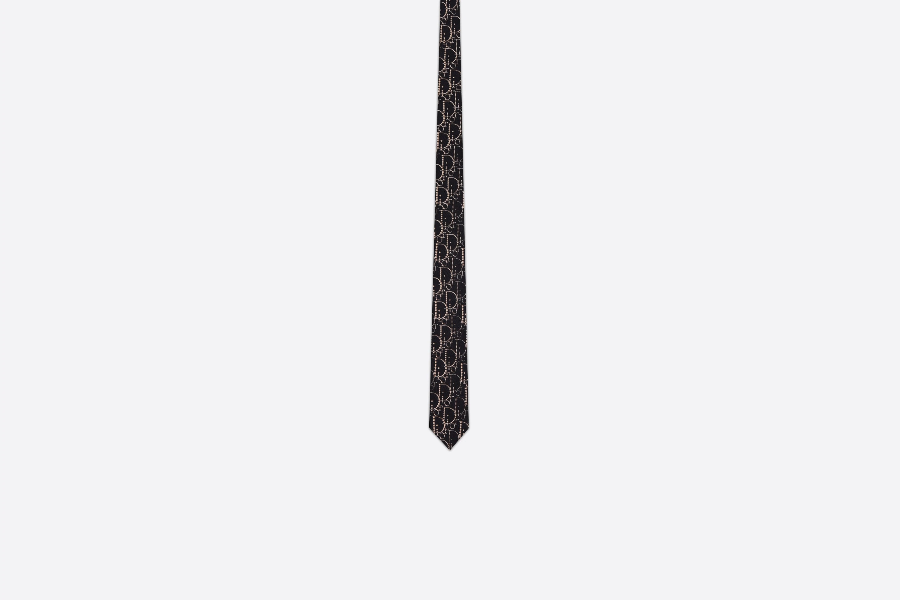 Dior Oblique Beaded Tie - 1