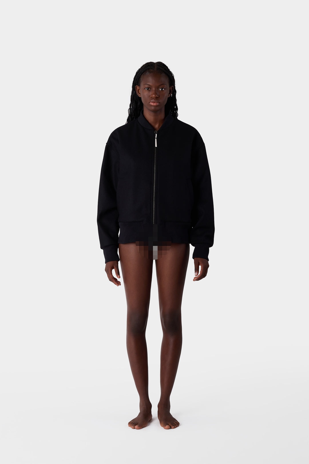 VARSITY BOMBER / black - 4