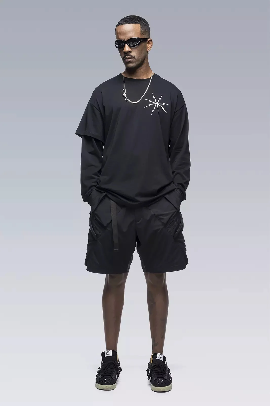 SP29-M Nylon Stretch BDU Short Pant Black - 1