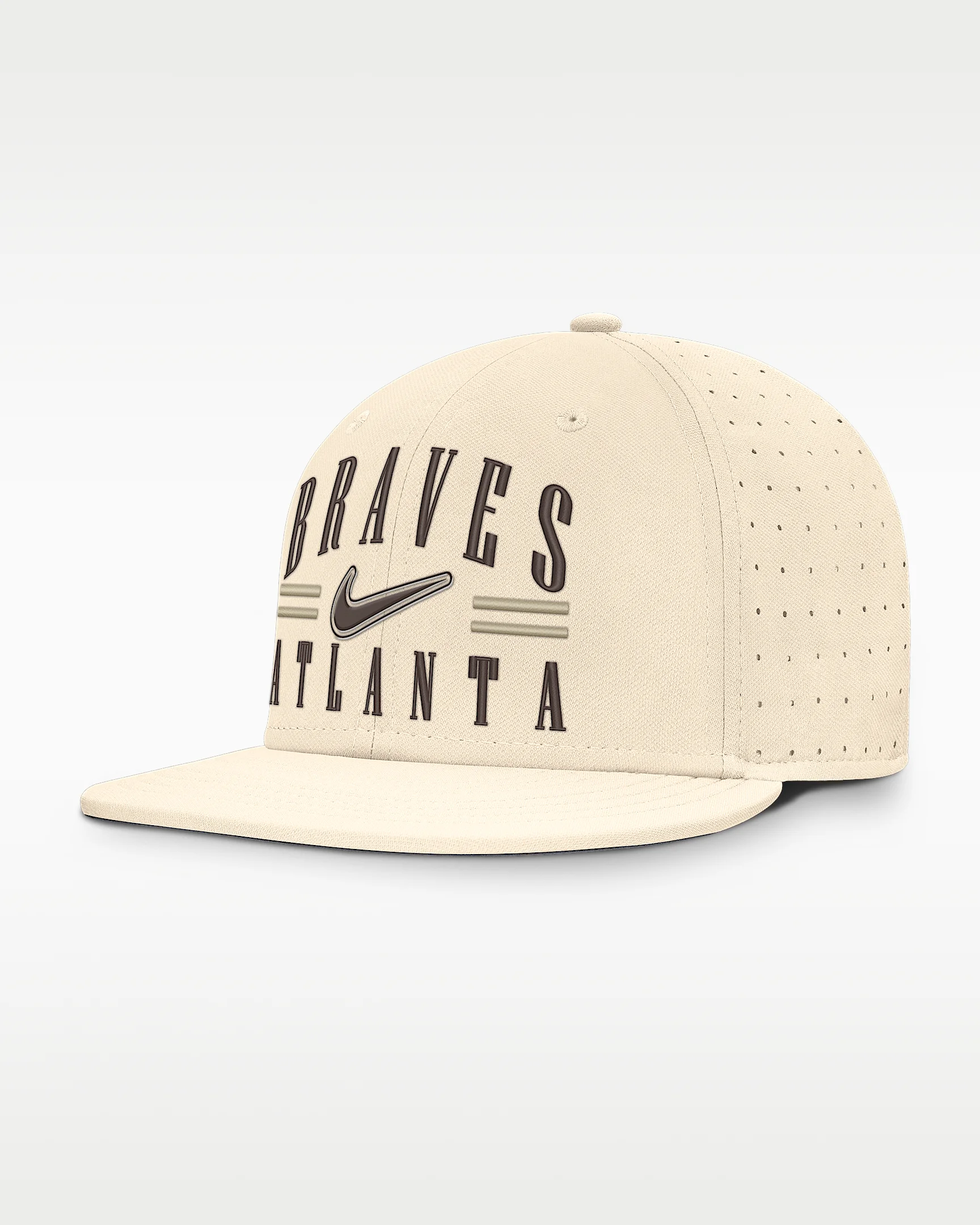 Atlanta Braves True Men's Nike AeroBill MLB Fitted Hat - 1